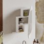 HANAH HOME Kupatilski ormarić Cloud Storage Bathroom Wall Mirror White - slika 2