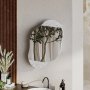HANAH HOME Kupatilski ormarić Cloud Storage Bathroom Wall Mirror Carrara - slika 2