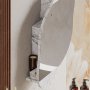 HANAH HOME Kupatilski ormarić Cloud Storage Bathroom Wall Mirror Carrara - slika 3