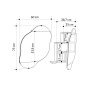 HANAH HOME Kupatilski ormarić Cloud Storage Bathroom Wall Mirror Carrara - slika 5