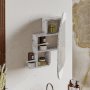HANAH HOME Kupatilski ormarić Cloud Storage Bathroom Wall Mirror Carrara - slika 1