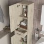 HANAH HOME Kupatilski ormarić Selin 2 Doors 1 Drawer - slika 4