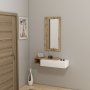 HANAH HOME Polica sa ogledalom Vien Atlantic Pine White - slika 3