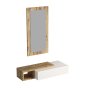 HANAH HOME Polica sa ogledalom Vien Atlantic Pine White - slika 4