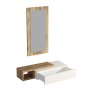 HANAH HOME Polica sa ogledalom Vien Atlantic Pine White - slika 5