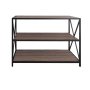 HANAH HOME Polica Zena Walnut Black - slika 4