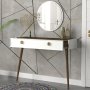 HANAH HOME Komoda Nadya Aynalı White Walnut - slika 3