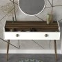 HANAH HOME Komoda Nadya Aynalı White Walnut - slika 4
