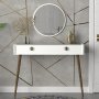HANAH HOME Komoda Nadya Aynalı White Walnut - slika 1