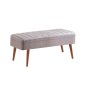 HANAH HOME Trpezarijska klupa Vina 0701 2 WalnutGrey - slika 1