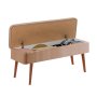 HANAH HOME Trpezarijska klupa Vina 0900 2 WalnutStone - slika 3