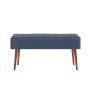 HANAH HOME Trpezarijska klupa Vina 1048 2 WalnutDark Blue - slika 2