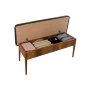 HANAH HOME Trpezarijska klupa Vina Bench Anthracite Walnut - slika 5