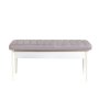 HANAH HOME Trpezarijska klupa Vina Bench Soho White - slika 1