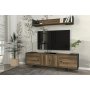 HANAH HOME TV polica Tetra Anthracite Walnut - slika 3