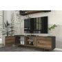 HANAH HOME TV polica Tetra Anthracite Walnut - slika 5