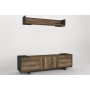 HANAH HOME TV polica Tetra Anthracite Walnut - slika 1