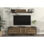 HANAH HOME TV polica Tetra Anthracite Walnut - slika 2