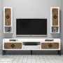 HANAH HOME TV polica Samba White - slika 3