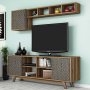 HANAH HOME TV polica Inci Walnut Blue - slika 3