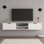 HANAH HOME TV polica Denoya 2 TV Unit White v2 - slika 3