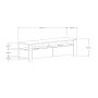 HANAH HOME TV polica Combe Sapphire Oak - slika 5