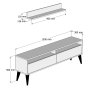 HANAH HOME TV polica Best Oak - slika 4