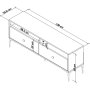 HANAH HOME TV polica Eylul Oak White - slika 5