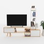 HANAH HOME TV polica Lagomood Manzara White Oak - slika 2