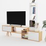 HANAH HOME TV polica Lagomood Manzara White Oak - slika 3