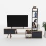 HANAH HOME TV polica Lagomood Manzara Anthracite Walnut - slika 3