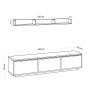 HANAH HOME TV polica Prag White - slika 4
