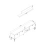 HANAH HOME TV polica Motto Oak - slika 5