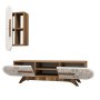 HANAH HOME TV polica Defne Walnut White - slika 1