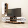 HANAH HOME TV polica Defne Walnut White - slika 2