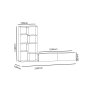 HANAH HOME TV polica Bare White - slika 4