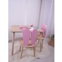 HANAH HOME Dečiji sto i stolica Bunny One Chair Set Pink Brown - slika 2
