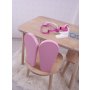 HANAH HOME Dečiji sto i stolica Bunny One Chair Set Pink Brown - slika 3