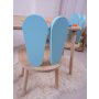 HANAH HOME Dečiji sto i stolica Bunny One Chair Set Baby Blue Brown - slika 3