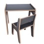 HANAH HOME Dečiji sto i stolica Mini Table Chair Set Anthracite - slika 2