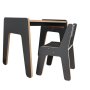 HANAH HOME Dečiji sto i stolica Mini Table Chair Set Anthracite - slika 1