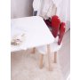 HANAH HOME Dečiji sto i stolica Bunny One Chair Set Red White - slika 1