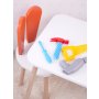 HANAH HOME Dečiji sto i stolica Bunny One Chair Set Orange White - slika 2