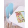 HANAH HOME Dečiji sto i stolica Bunny One Chair Set Baby Blue White - slika 2