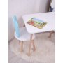 HANAH HOME Dečiji sto i stolica Bunny One Chair Set Baby Blue White - slika 3
