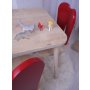 HANAH HOME Dečiji sto i stolice Bunny Two Chair Set Red Brown - slika 3