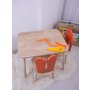 HANAH HOME Dečiji sto i stolice Bunny Two Chair Set Orange Brown - slika 3
