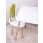 HANAH HOME Dečiji sto i stolice Bunny Two Chair Set Pistachio Green White - slika 1
