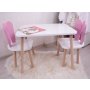 HANAH HOME Dečiji sto i stolice Bunny Two Chair Set Pink White - slika 1