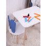 HANAH HOME Dečiji sto i stolice Bunny Two Chair Set Blue White - slika 2